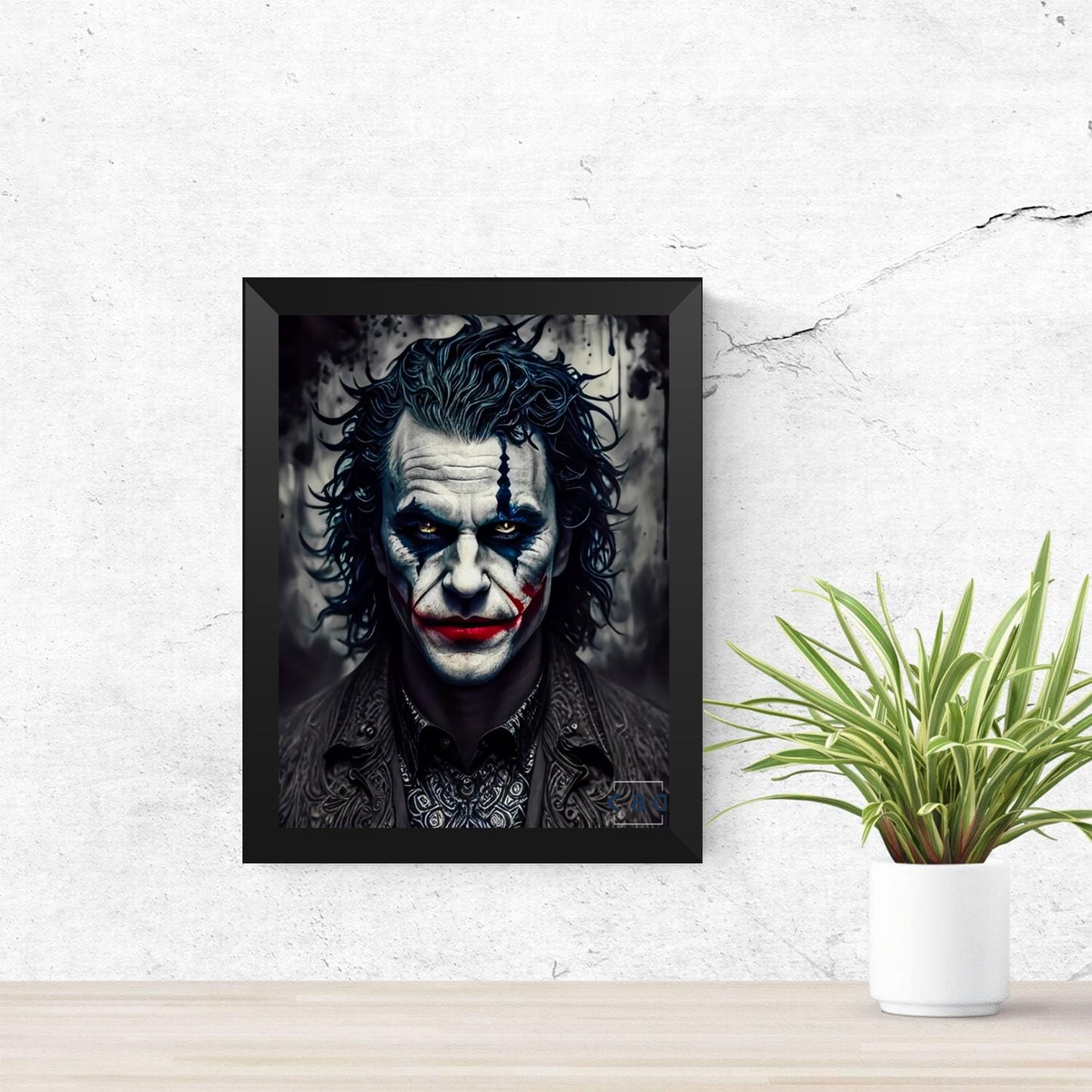 Cuadro de guason blanco y negro