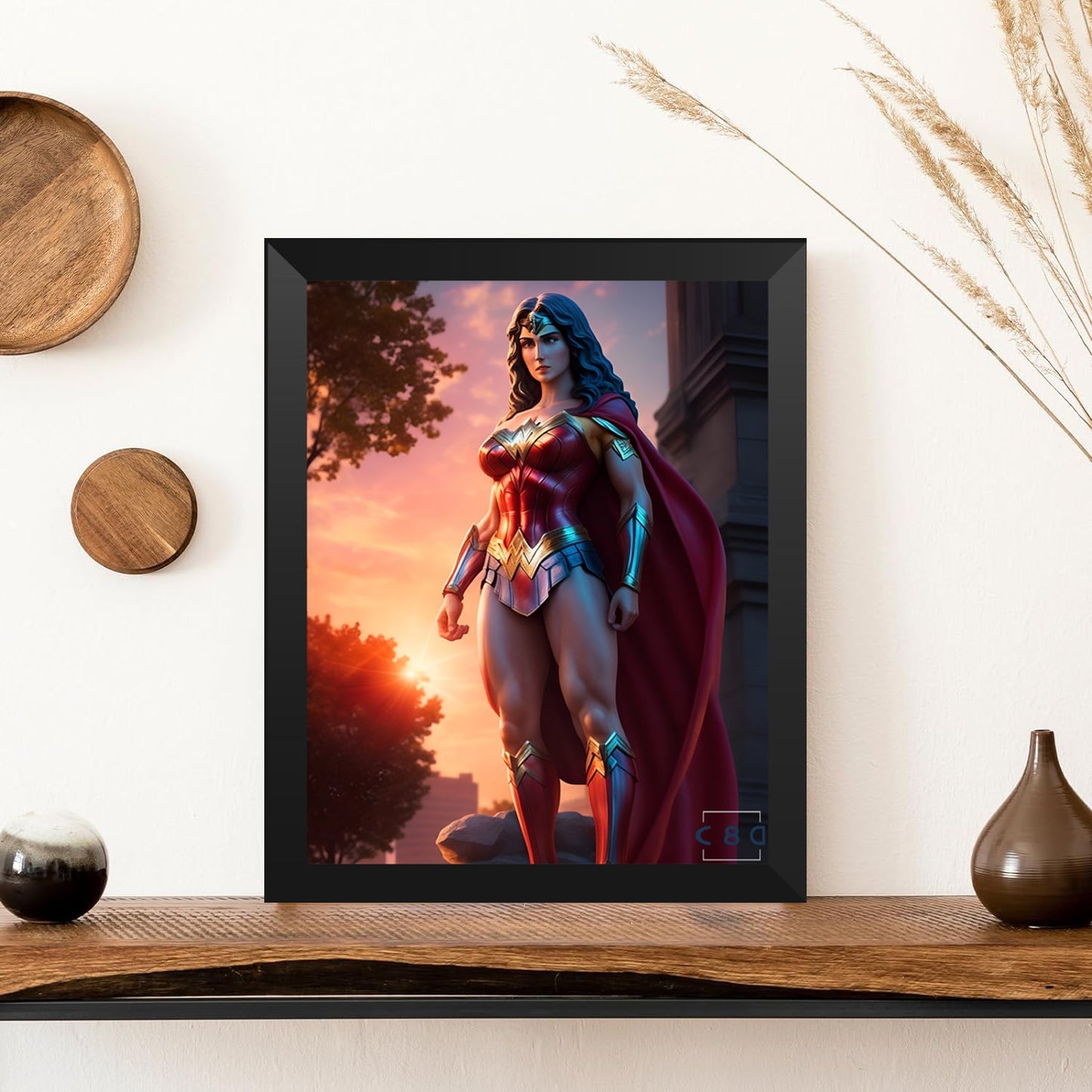 Cuadro de mujer maravilla