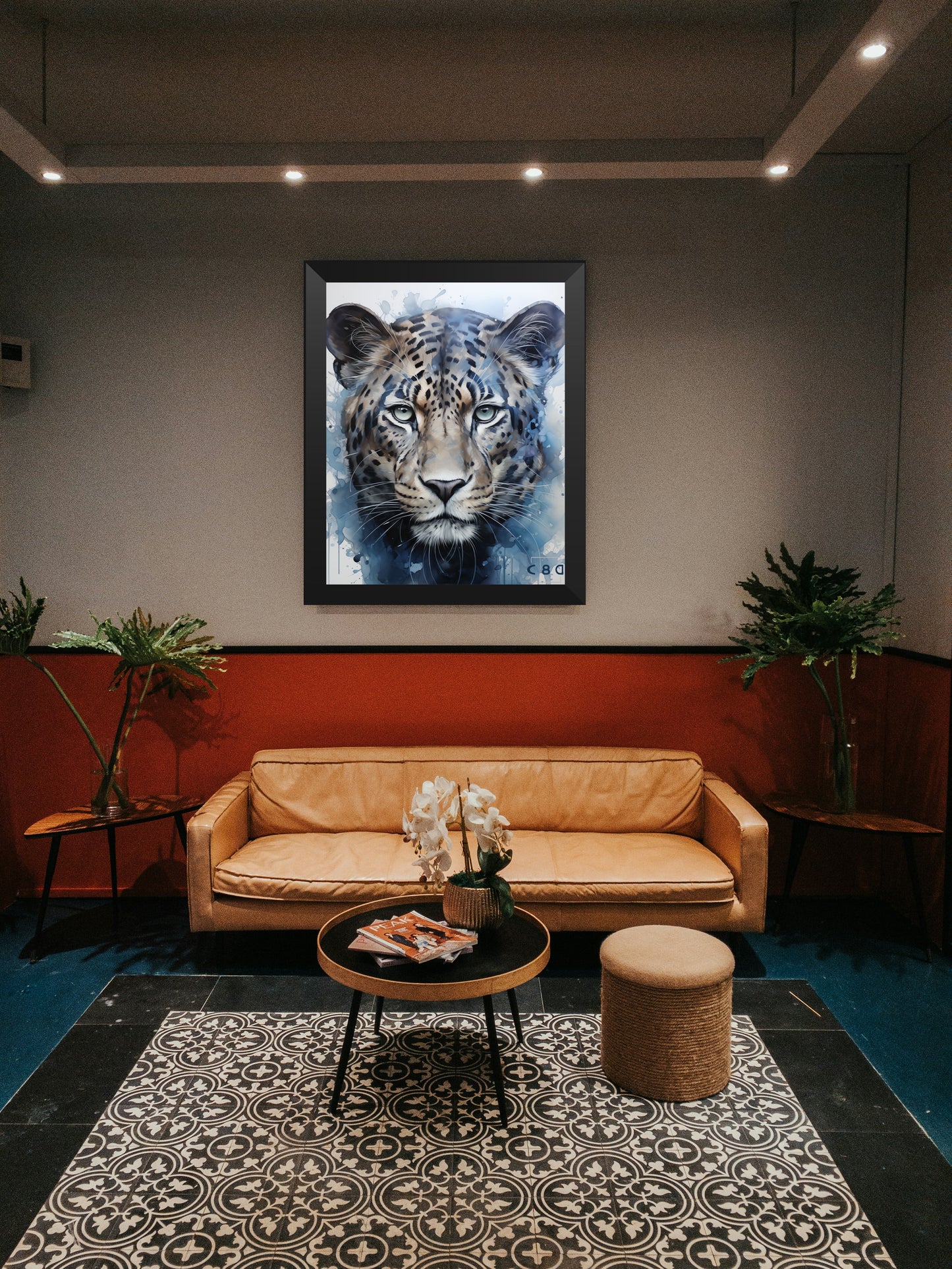 Cuadro de rostro de tigre